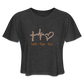 Faith Hope Love women's Cropped T-Shirt - deep heather