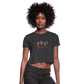 Faith Hope Love women's Cropped T-Shirt - deep heather