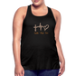 Faith Hope Love Women's Flowy Tank Top - black