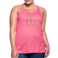 Faith Hope Love Women's Flowy Tank Top - neon pink